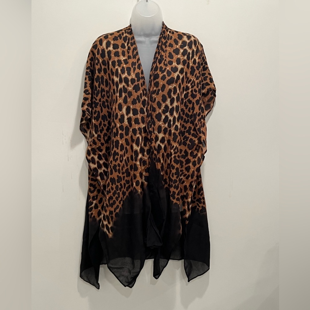 JUST BE women leopard print cardigan /one size